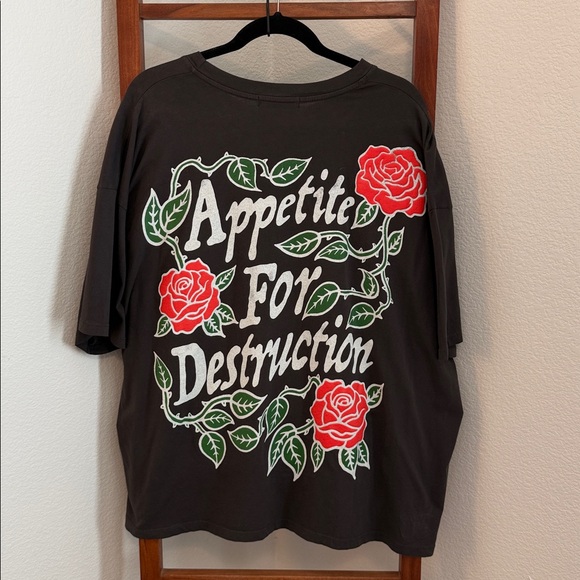 NWT Daydreamer x Free People Guns N' Roses Paradise City Band Tee Shirt One Size - Picture 3 of 4